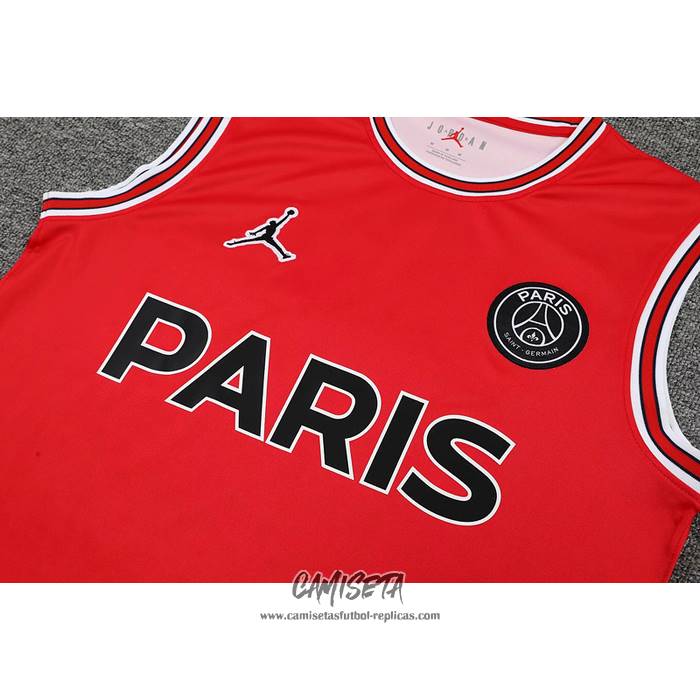 Camiseta de Entrenamiento Paris Saint-Germain Jordan 2022-2023 Sin Mangas Rojo